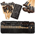 32 Piece Makeup Brush Set Complete Cosmetic Kit With Soft Carrying Pou