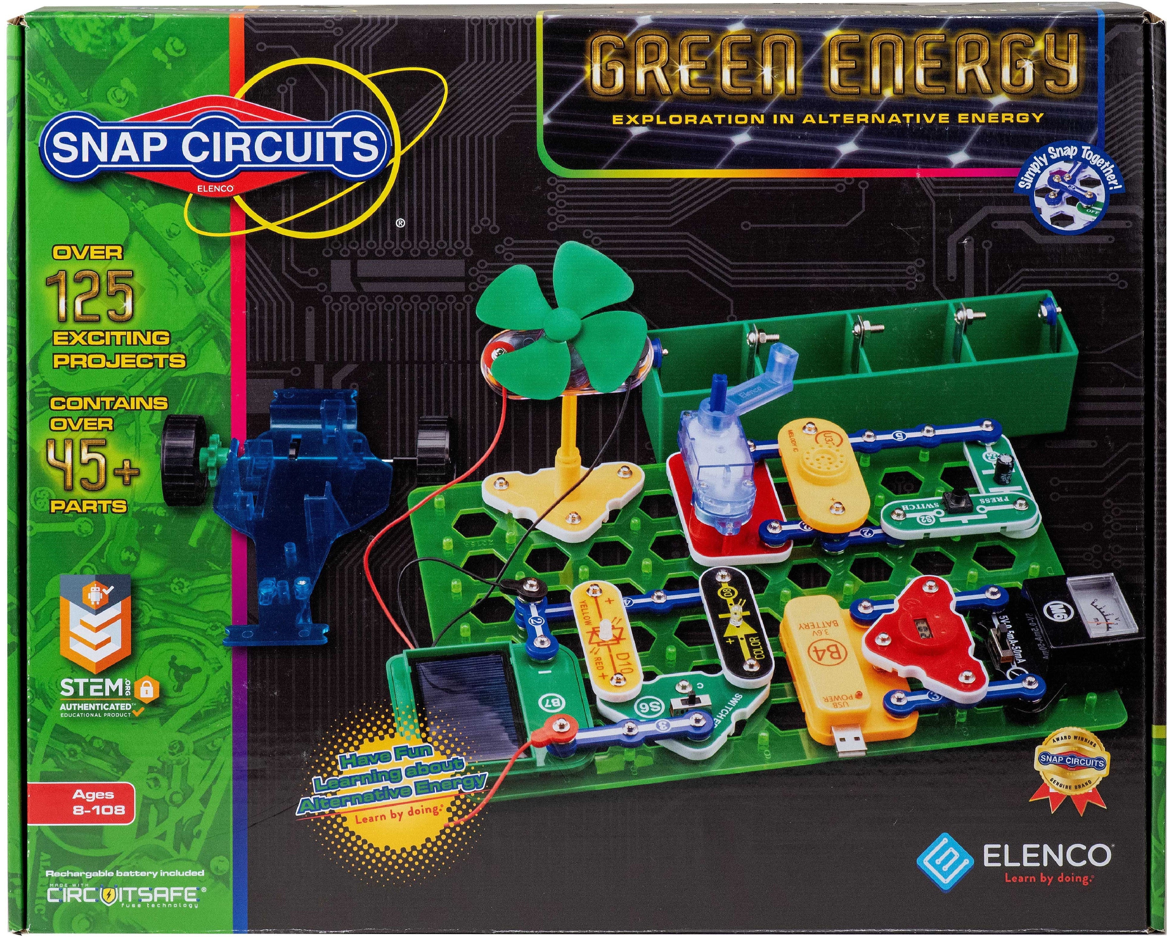 Snap Circuits® Green Energy SCG225 | Electronics Science Kit | 125 Pr