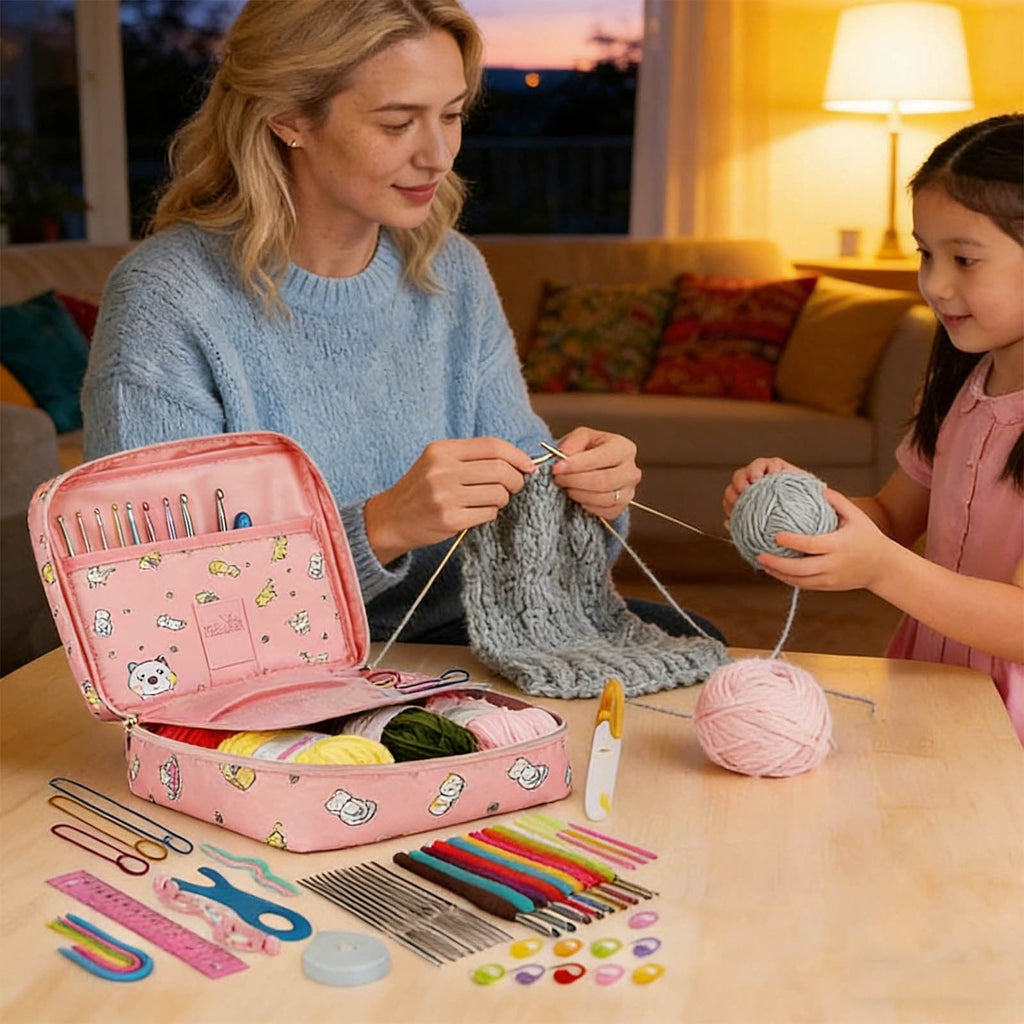 Votnto 59-Piece Crochet Kit for Beginners, Complete Crochet Starter Se