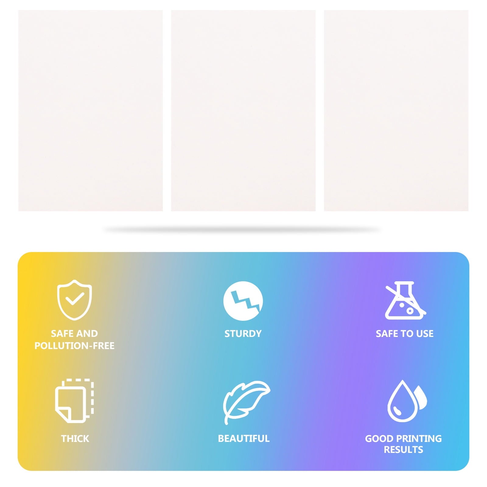 BESTYASH White Blank Vinyl Sticker Paper Printable Waterproof Adhesive
