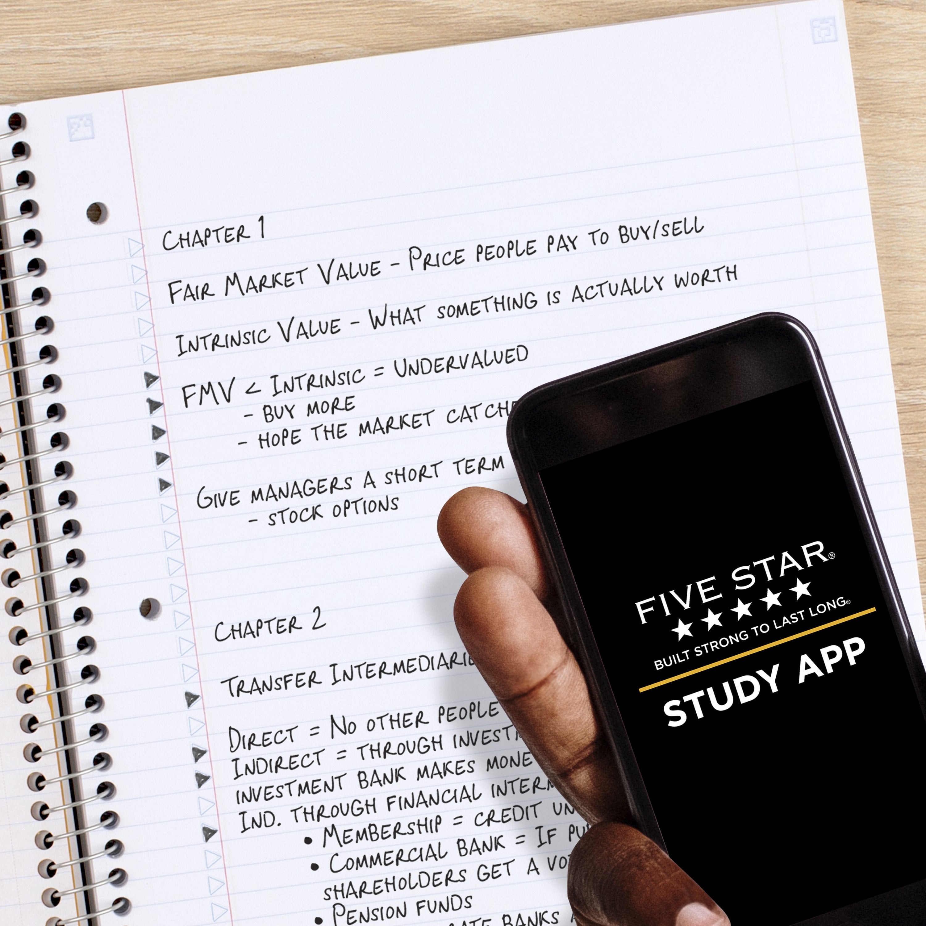Five Star 1 Subject College Ruled Notebook Plus Study App, 8.5" x 11",