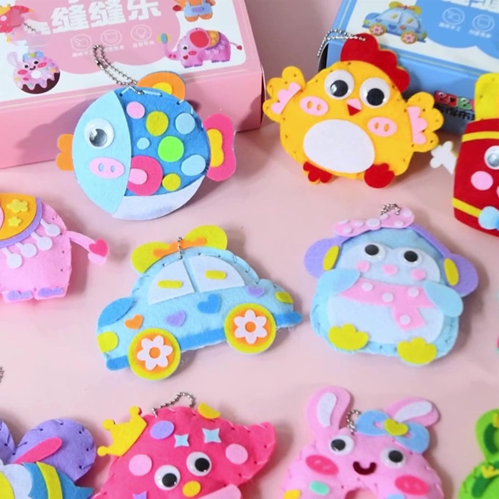 ToysYGift Sewing Kit for Kids Beginner Arts and Crafts, Make DIY Proje