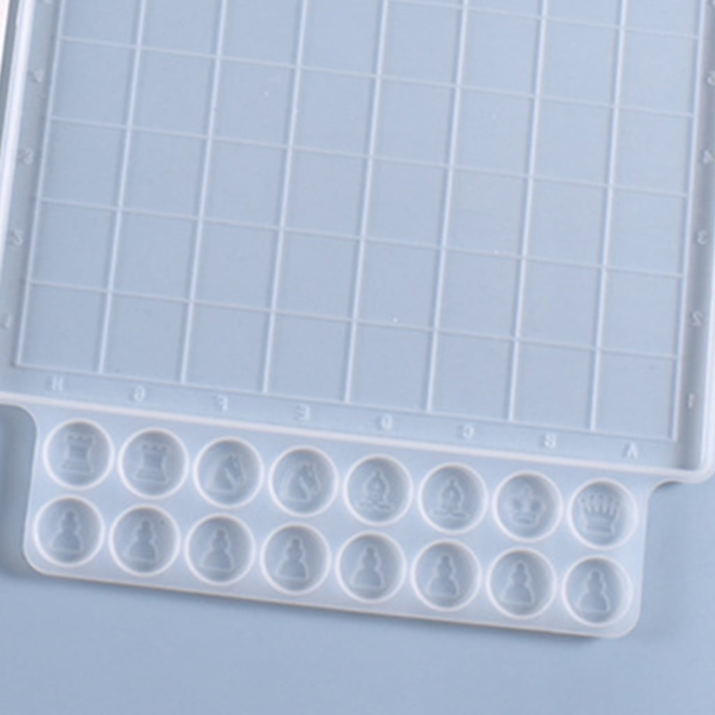 Crystal Epoxy Resin Mold Board Game International Chess Casting Silico