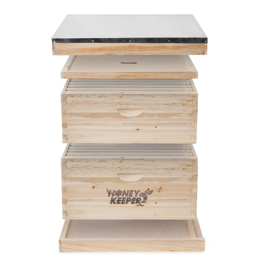 Honey Keeper Beehive 20 Frame Complete Box Kit (10 Deep and 10 Medium)