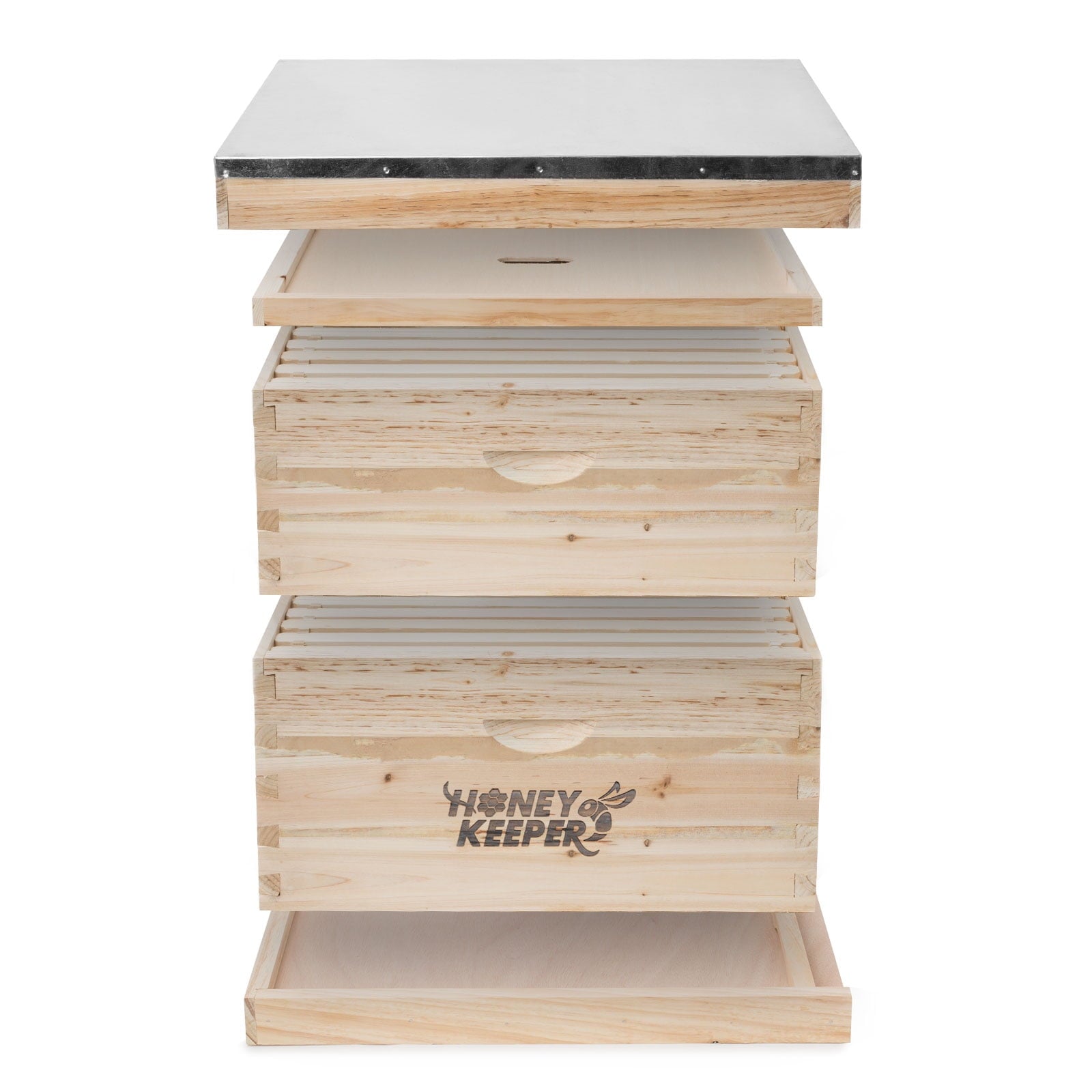 Honey Keeper Beehive 20 Frame Complete Box Kit (10 Deep and 10 Medium)