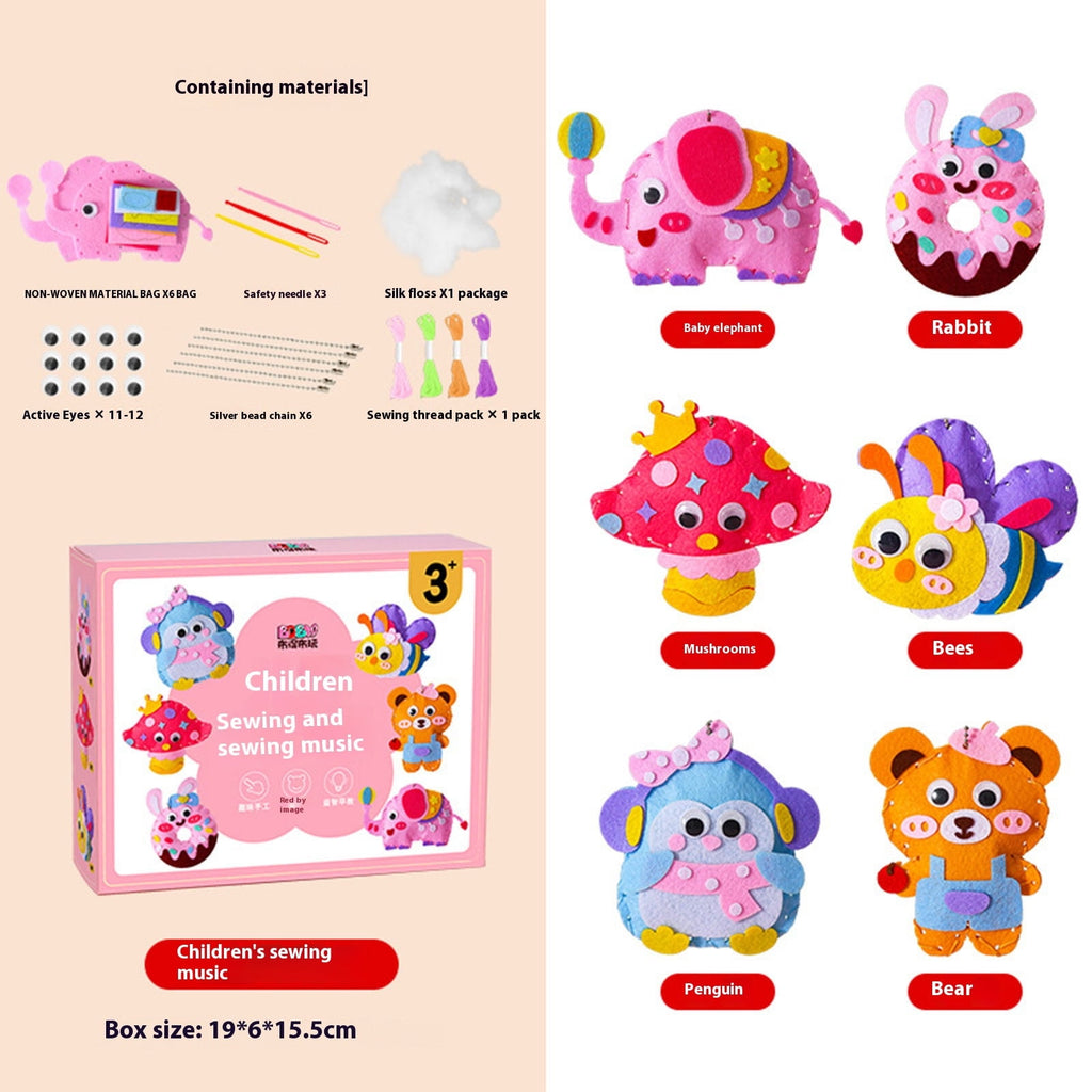 ToysYGift Sewing Kit for Kids Beginner Arts and Crafts, Make DIY Proje