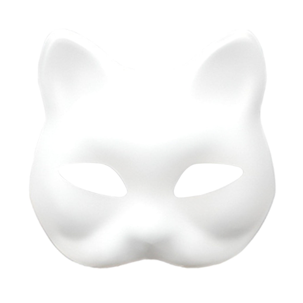 DIY Therian Mask Kit Blank Cat Mask with Felt Fabric Sheet Plush Eye M