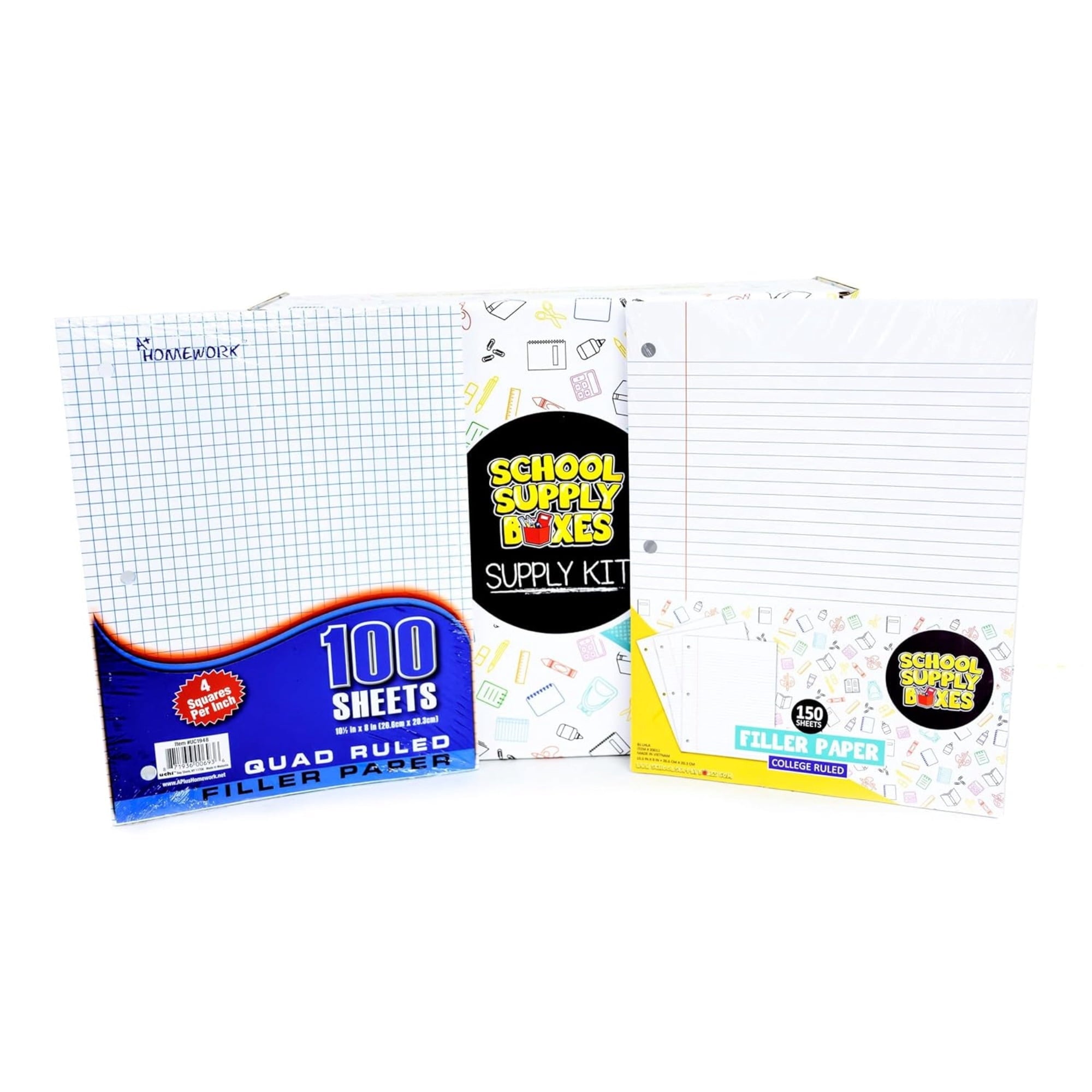 School Supply Boxes | Math Bundle (40 Piece) | House Brand Edition | B