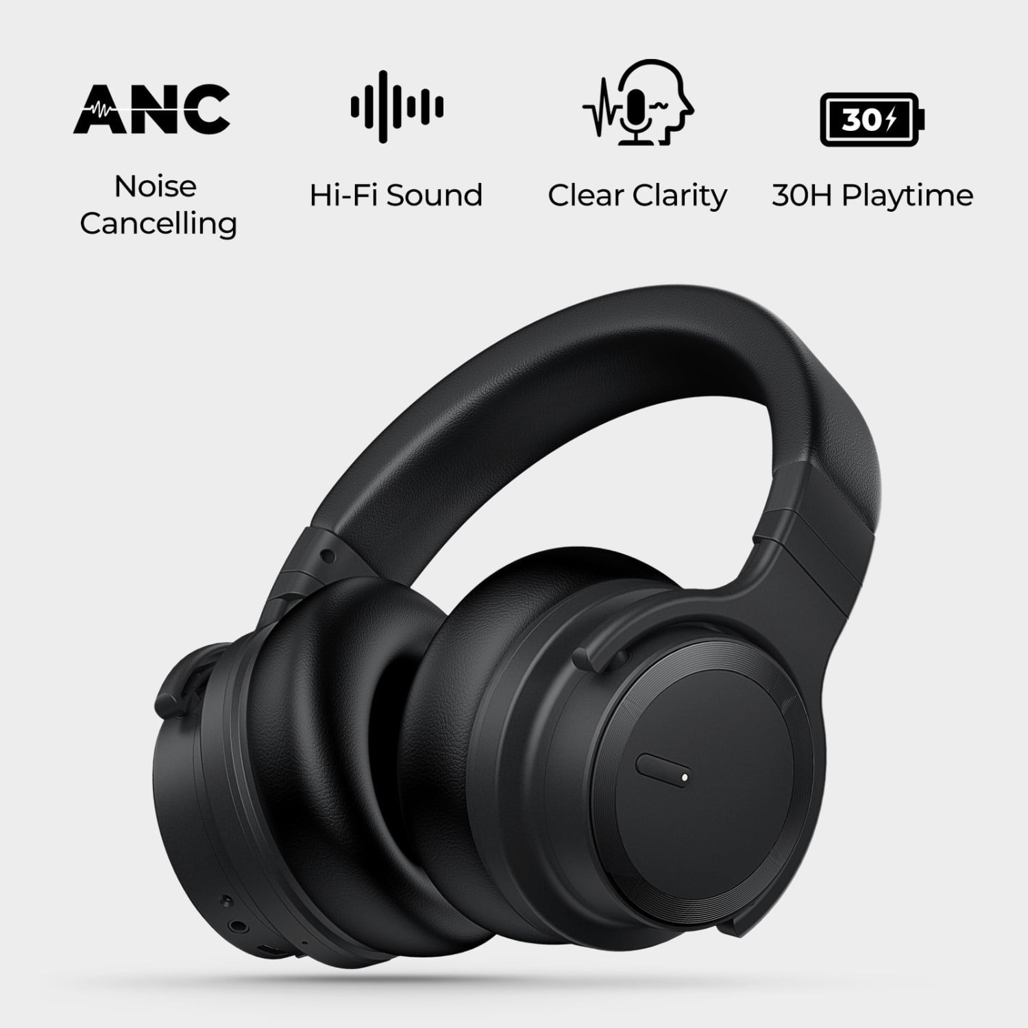 Bluetooth Headphones Noise Cancelling Headphones Wireless & Wired over