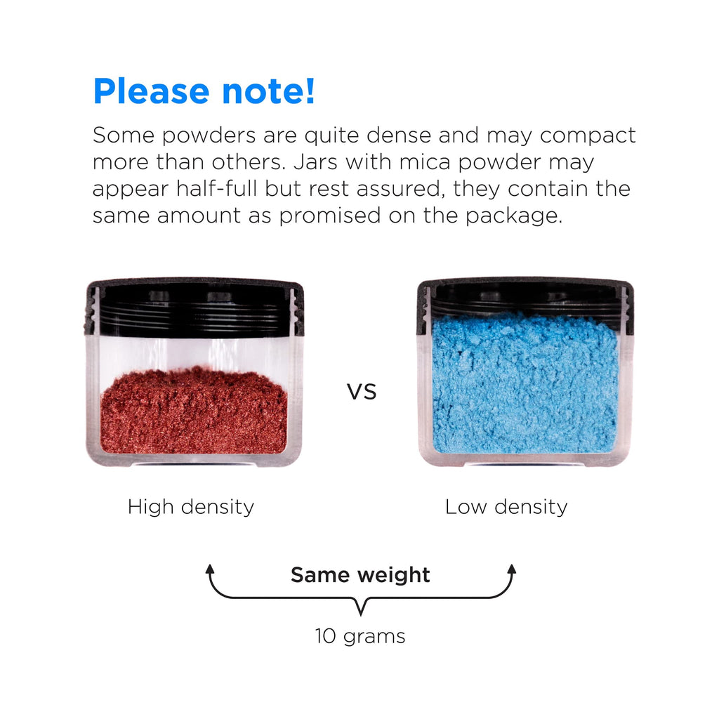 Rolio Mica Powder - Pearlescent Pigment Powder - Mixing and Color Blen