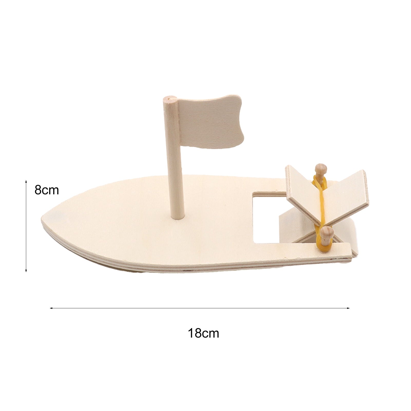 Hevirgo Boat Toy Colorful Educational Motivational Wooden Sailboat Toy
