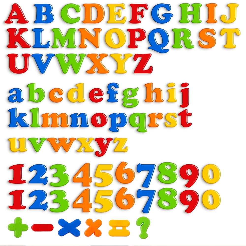 Coogam Magnetic Letters Numbers Alphabet Learning Toy Set of 78pcs for