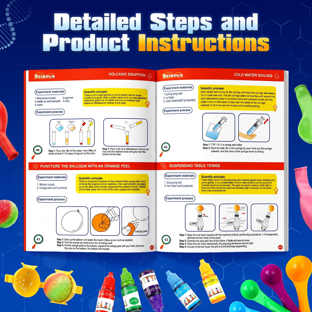 Flooyes Kids Educational Science Kit Toys, Science Lab Experiments wit