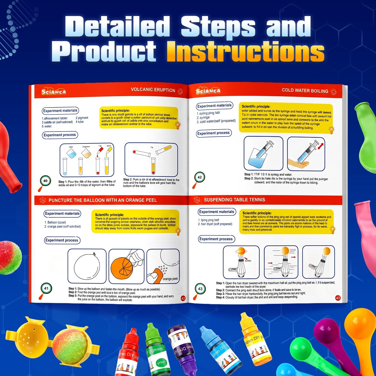 Flooyes Kids Educational Science Kit Toys, Science Lab Experiments wit