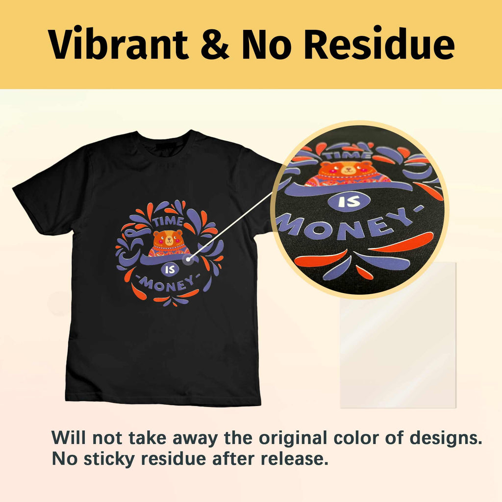 "TransOurDream Tru-Transfer Tape for Dark Fabric Heat Transfer Paper,