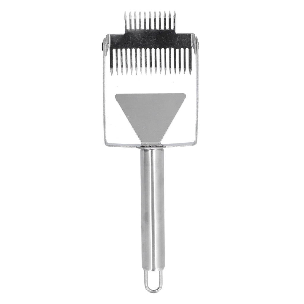 Double-Headed Honey Cutting Fork Scraper for Beehives, Stainless Steel