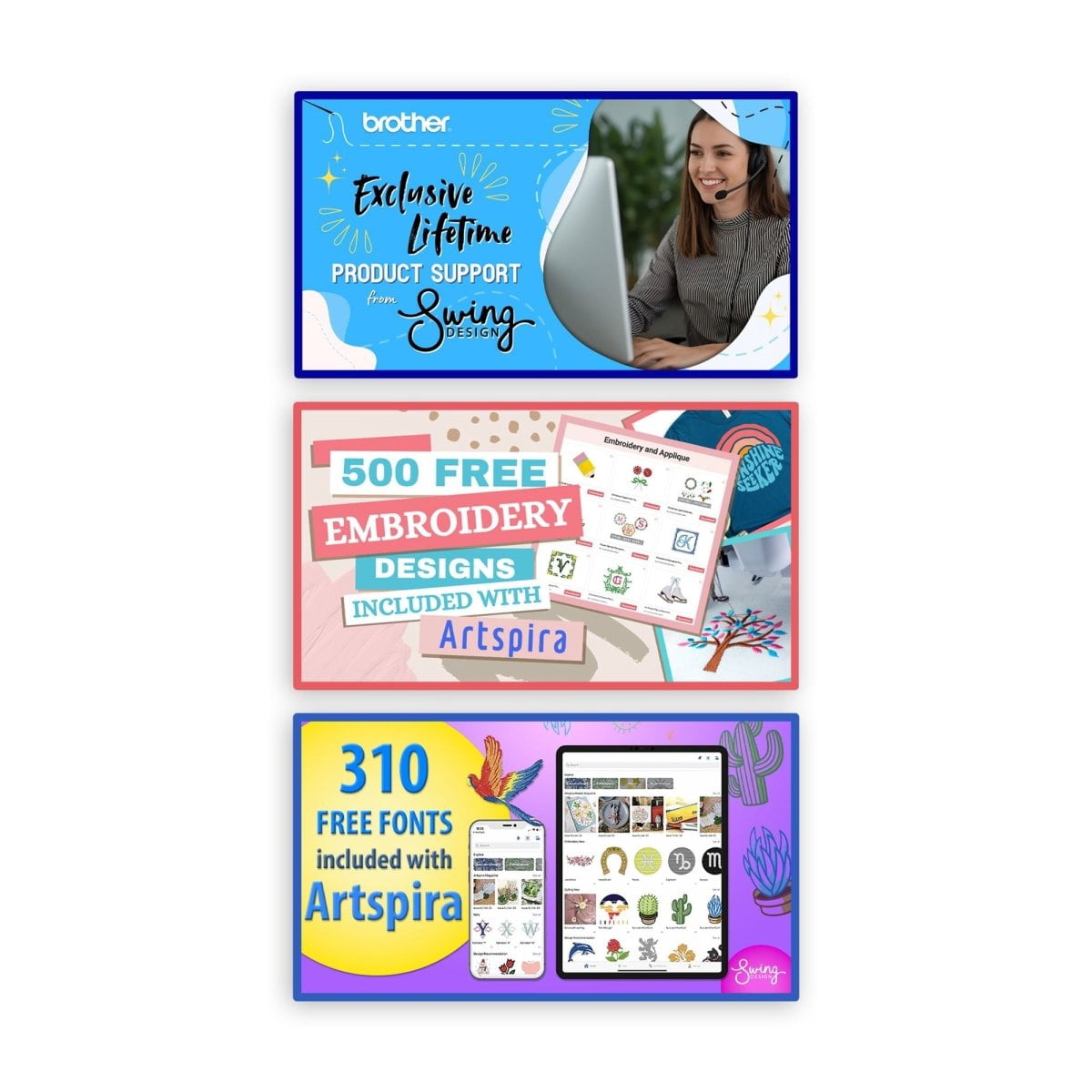 Brother SE700 Embroidery & Sewing Machine w/ 4" x 4" Hoop & 40+ Access