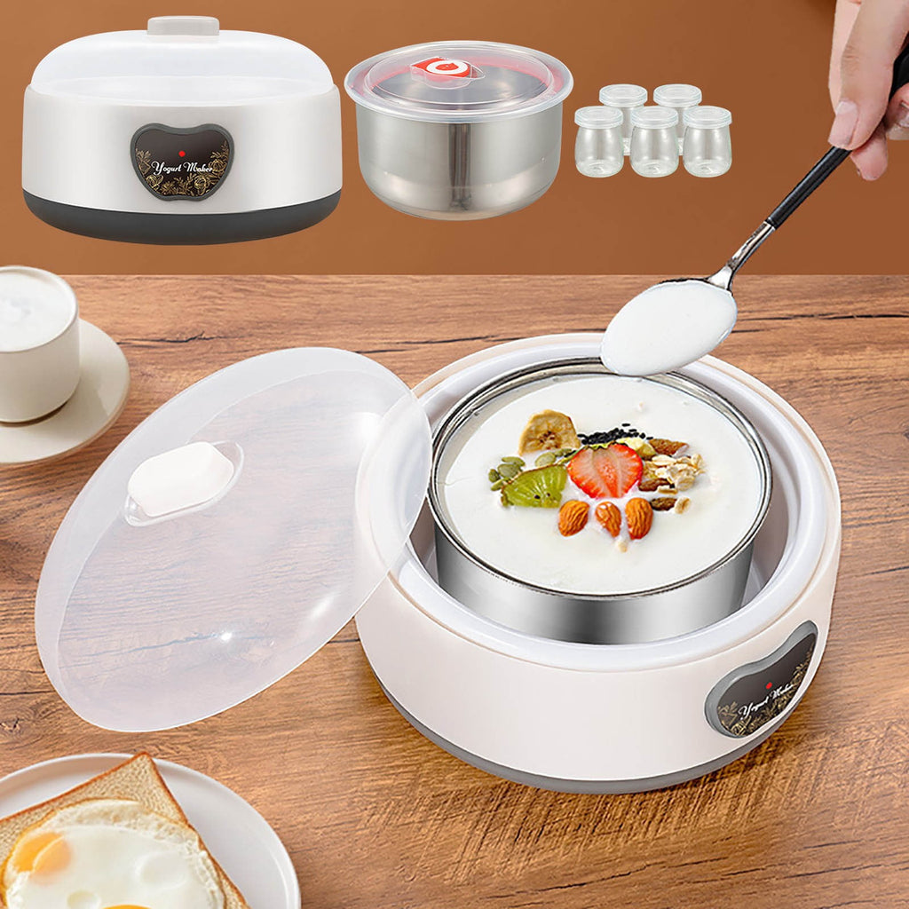 Blueek Automatic Yogurt Maker Machine, Stainless Steel Container, Ener