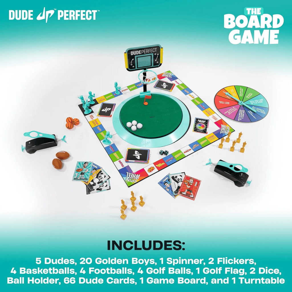 Dude Perfect The Board Game for Family and Friend Game 2-5 Players Age