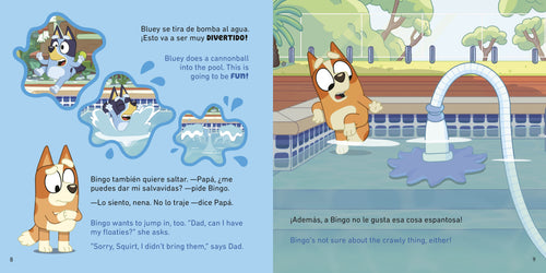Bluey: the Pool/la Piscina (Bilingual English-Spanish Edition) (Biling