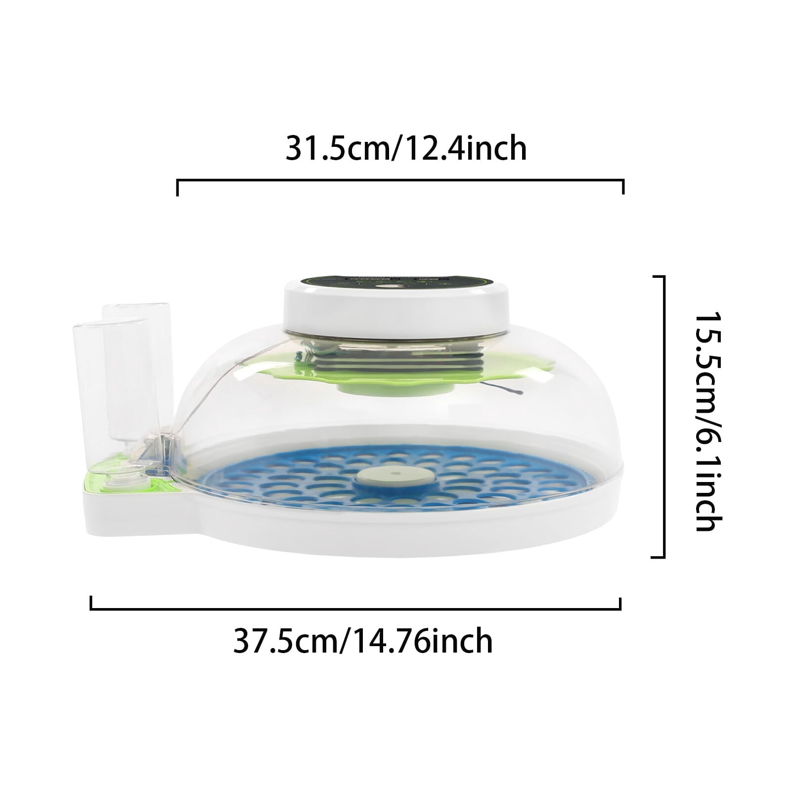 ToppiJoy 60 Quail Egg Incubator with LED Display & LED Light, 50-104°