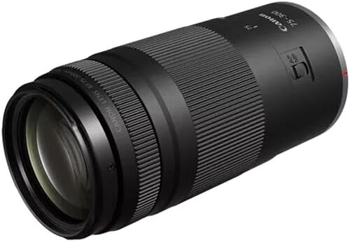 Canon RF 75-300mm f/4-5.6 Compact Telephoto Zoom Lens (7155C002) Bundle