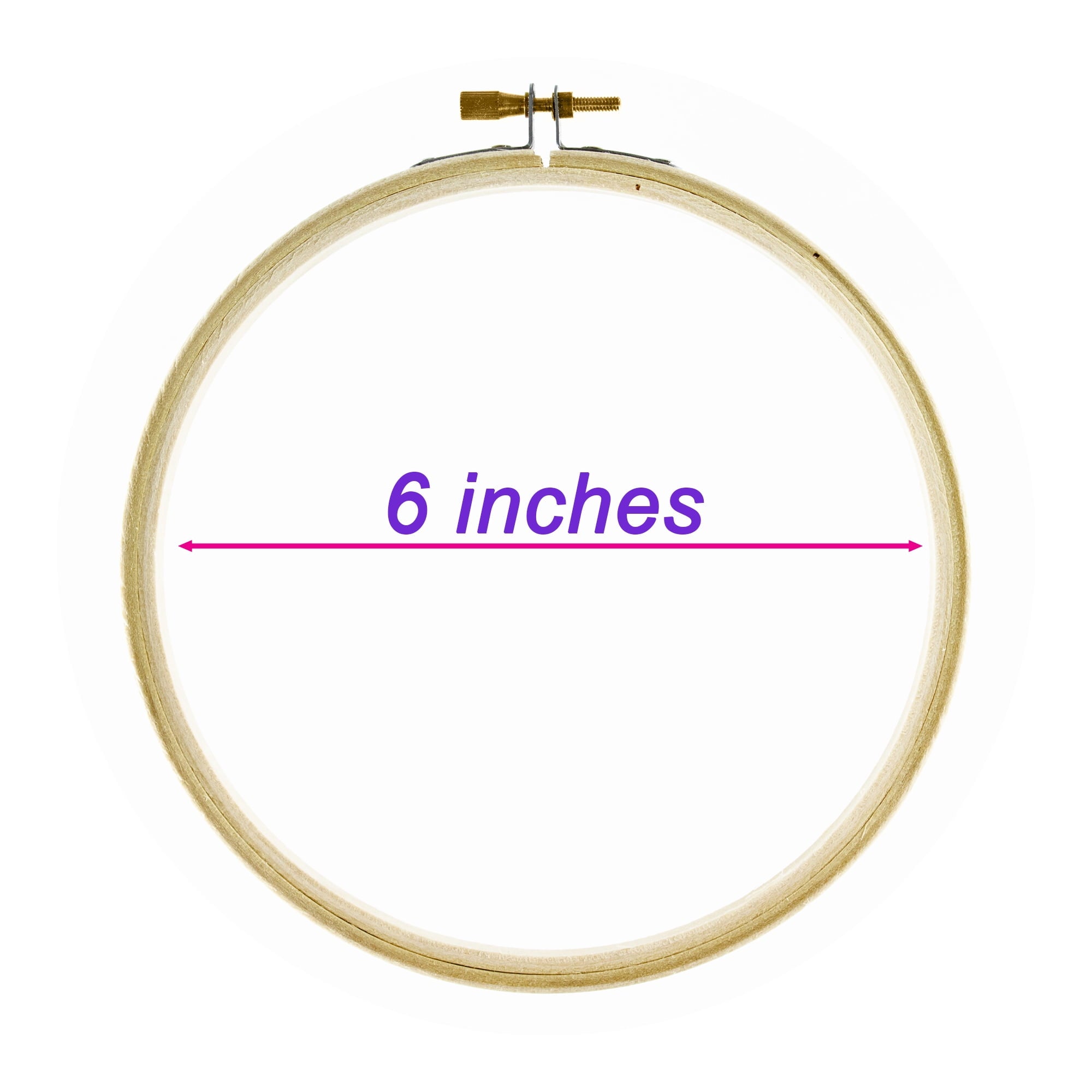 Craft County Wooden Embroidery Hoops - High Quality Needlepoint Tool f
