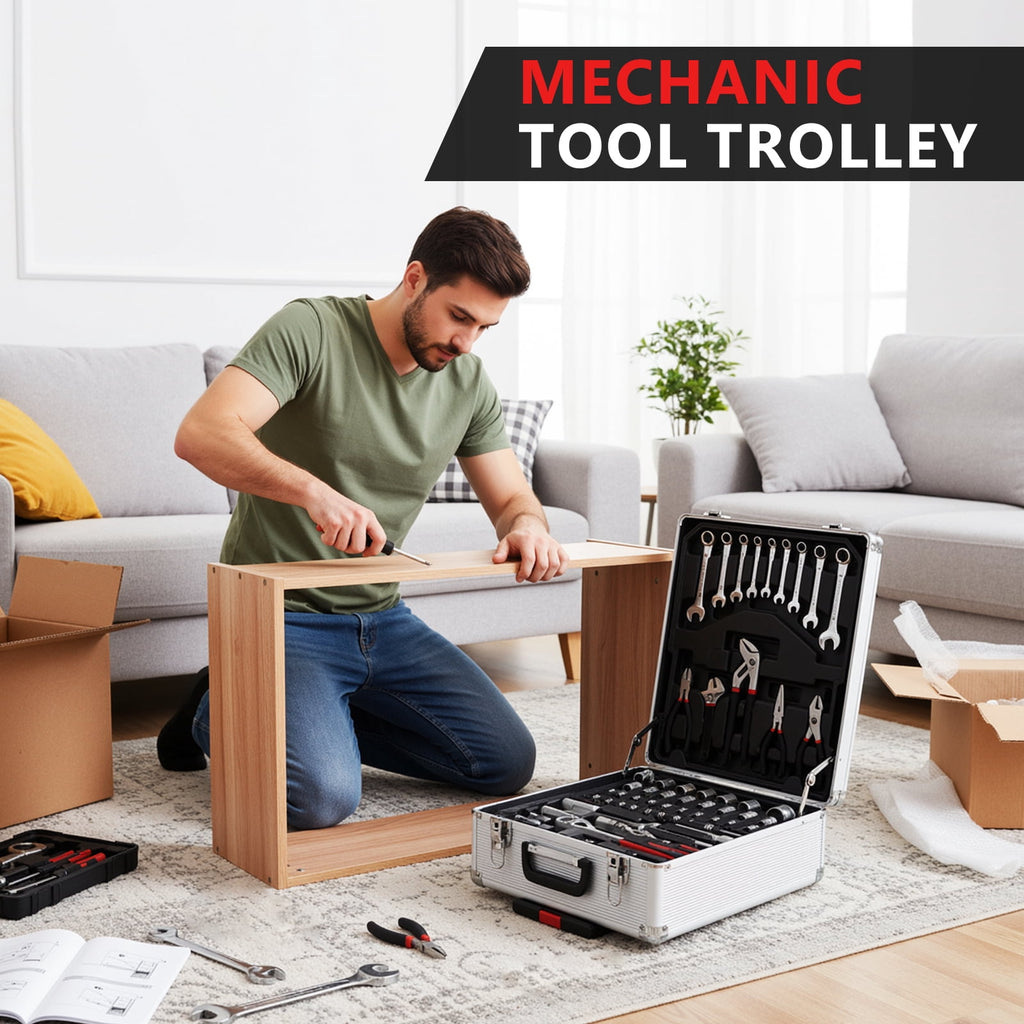 TLGREEN 799pcs Mechanic Tool Set with Trolley Case, Complete Household