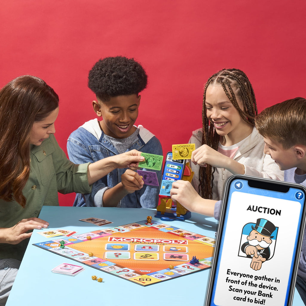 Monopoly App Banking Board Game, App-Enabled Game, Links to Smart Devi
