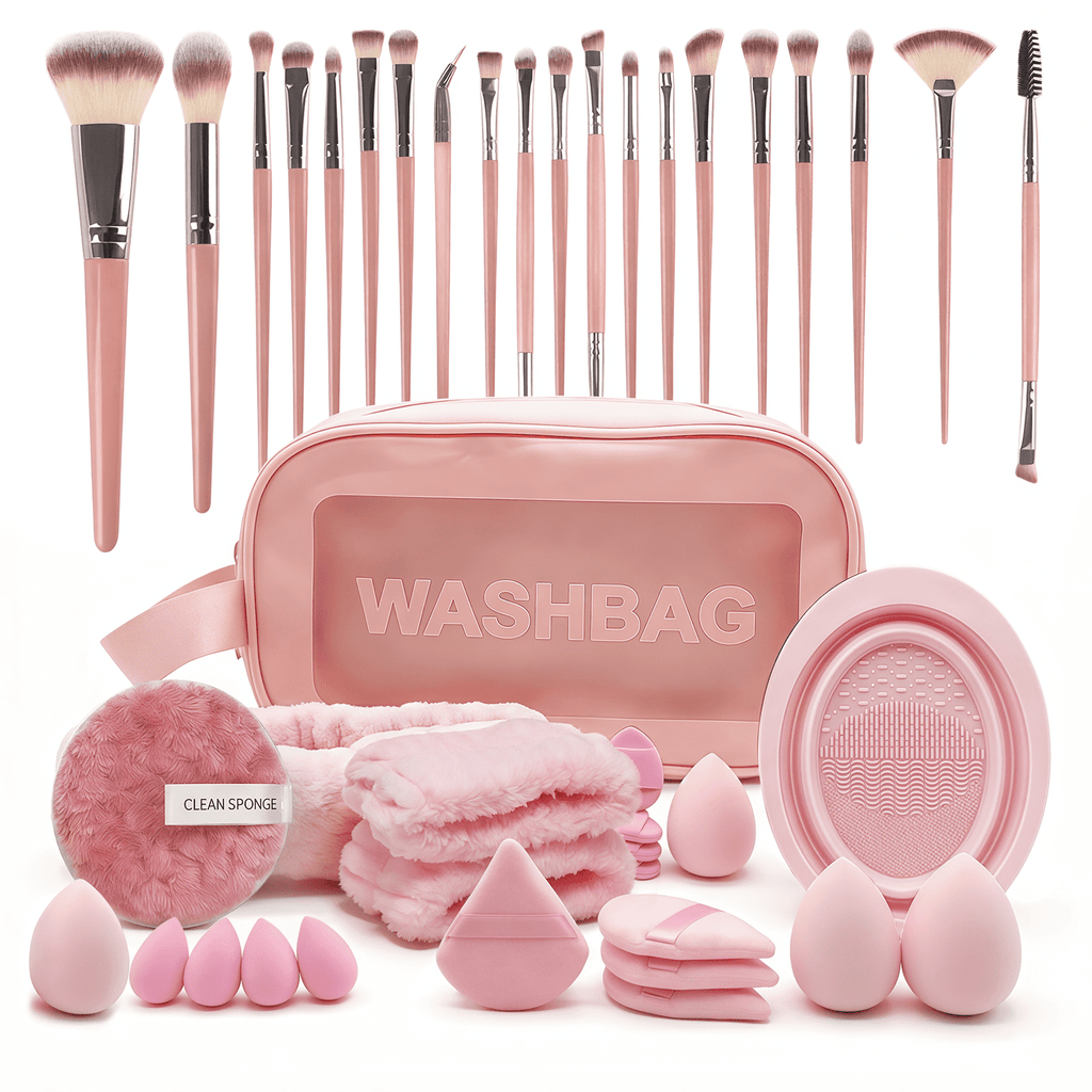 42Pcs Professional Makeup Brush Set, All-in-One Makeup Kit with Sponge