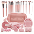 42Pcs Professional Makeup Brush Set, All-in-One Makeup Kit with Sponge