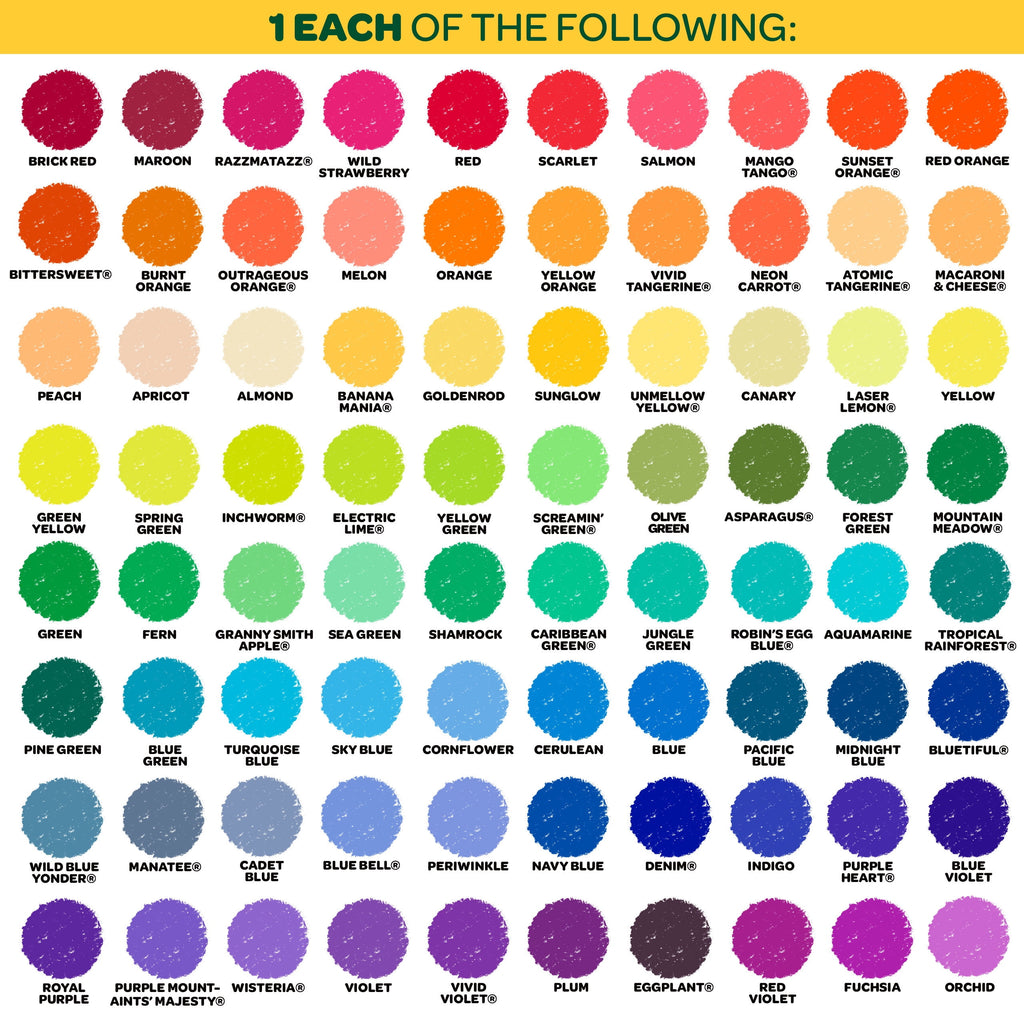 Crayola Giant Box of Crayons, 120-Colors