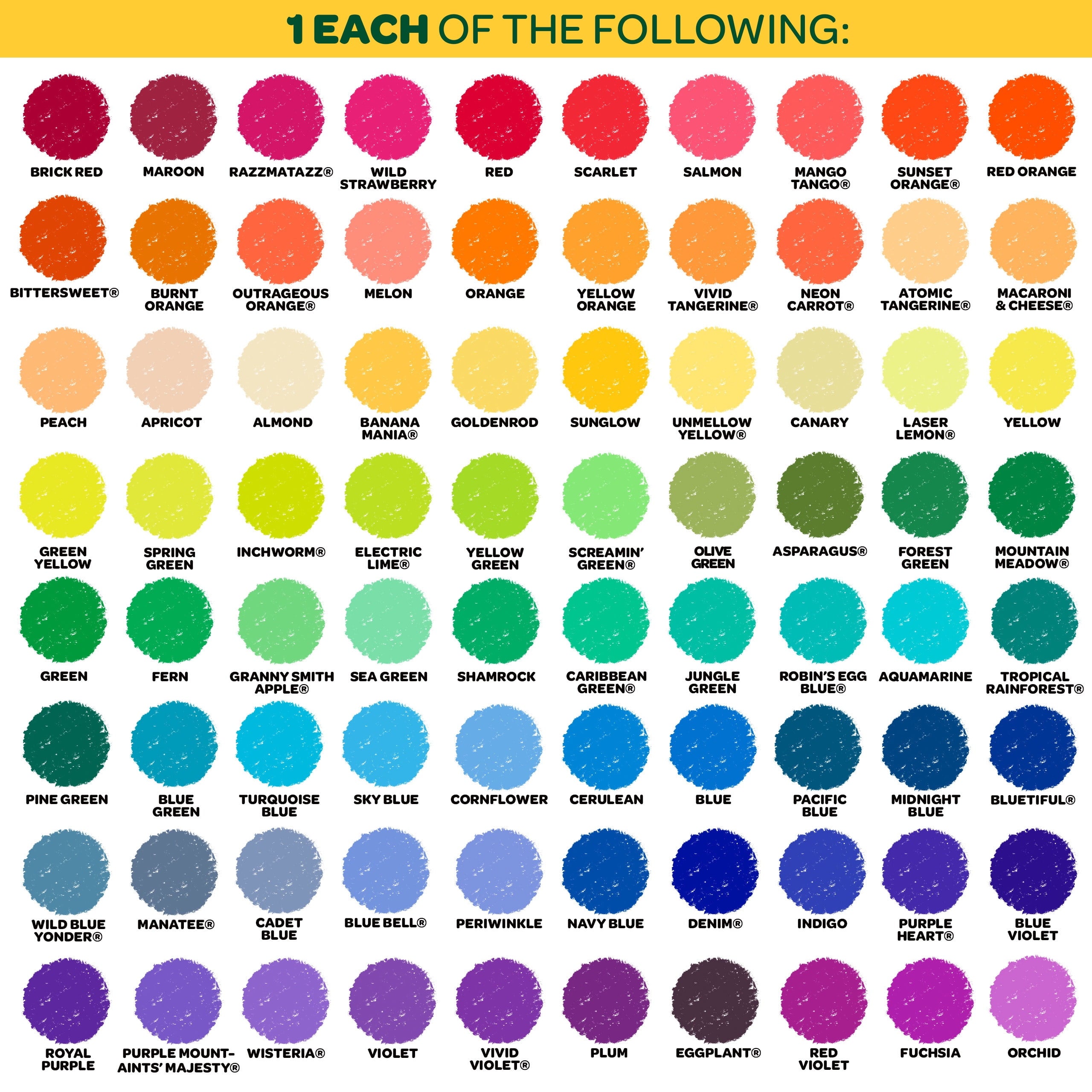 Crayola Giant Box of Crayons, 120-Colors