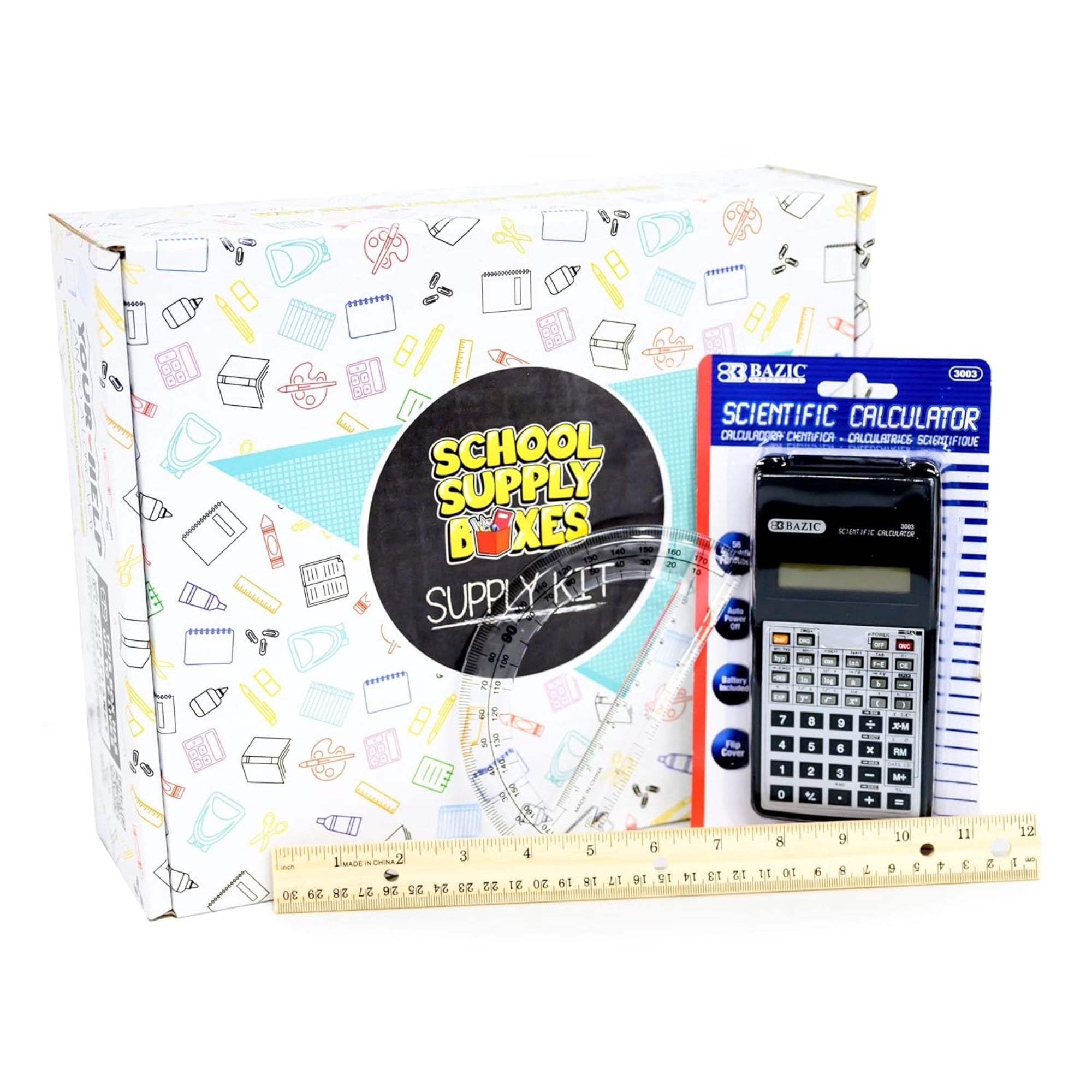 School Supply Boxes | Math Bundle (40 Piece) | House Brand Edition | B