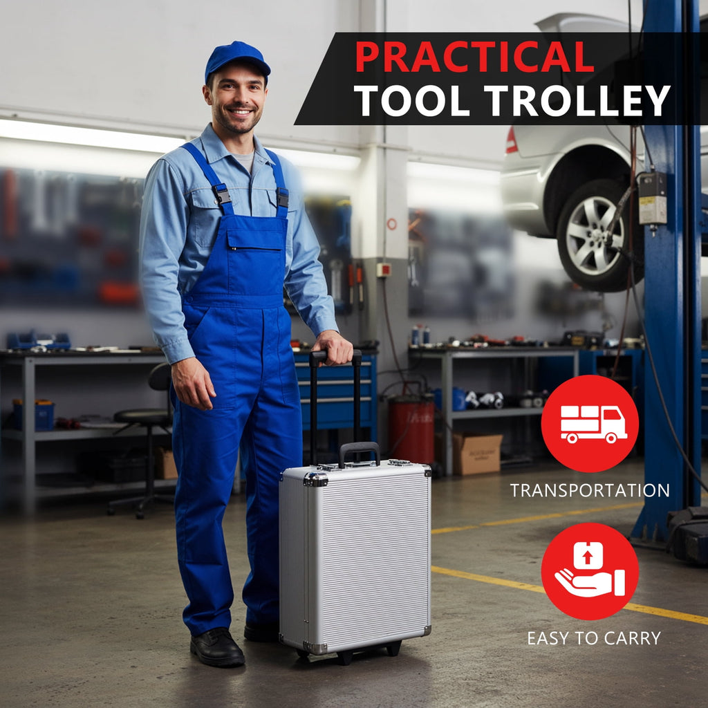 TLGREEN 799pcs Mechanic Tool Set with Trolley Case, Complete Household