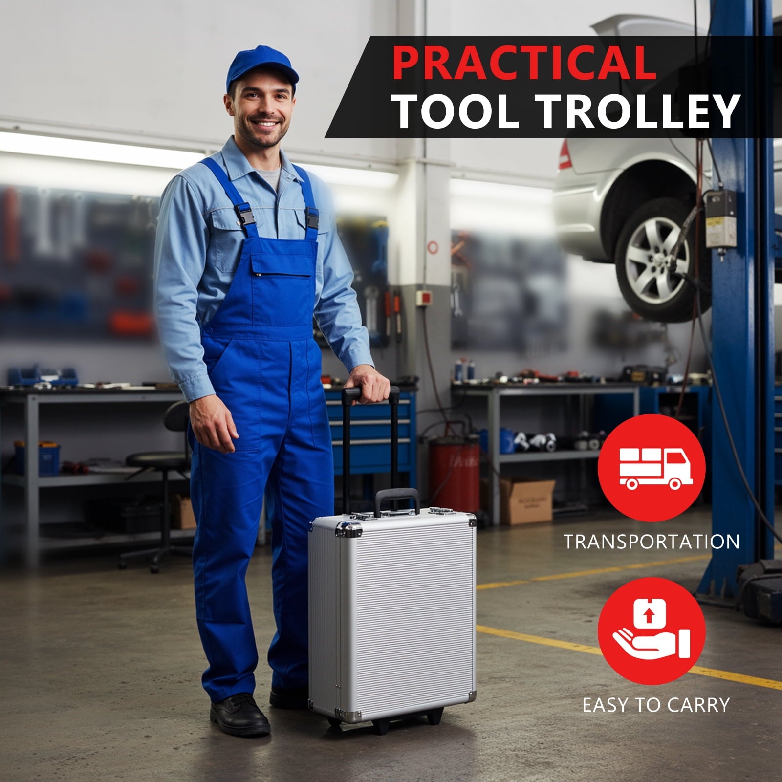 TLGREEN 799pcs Mechanic Tool Set with Trolley Case, Complete Household