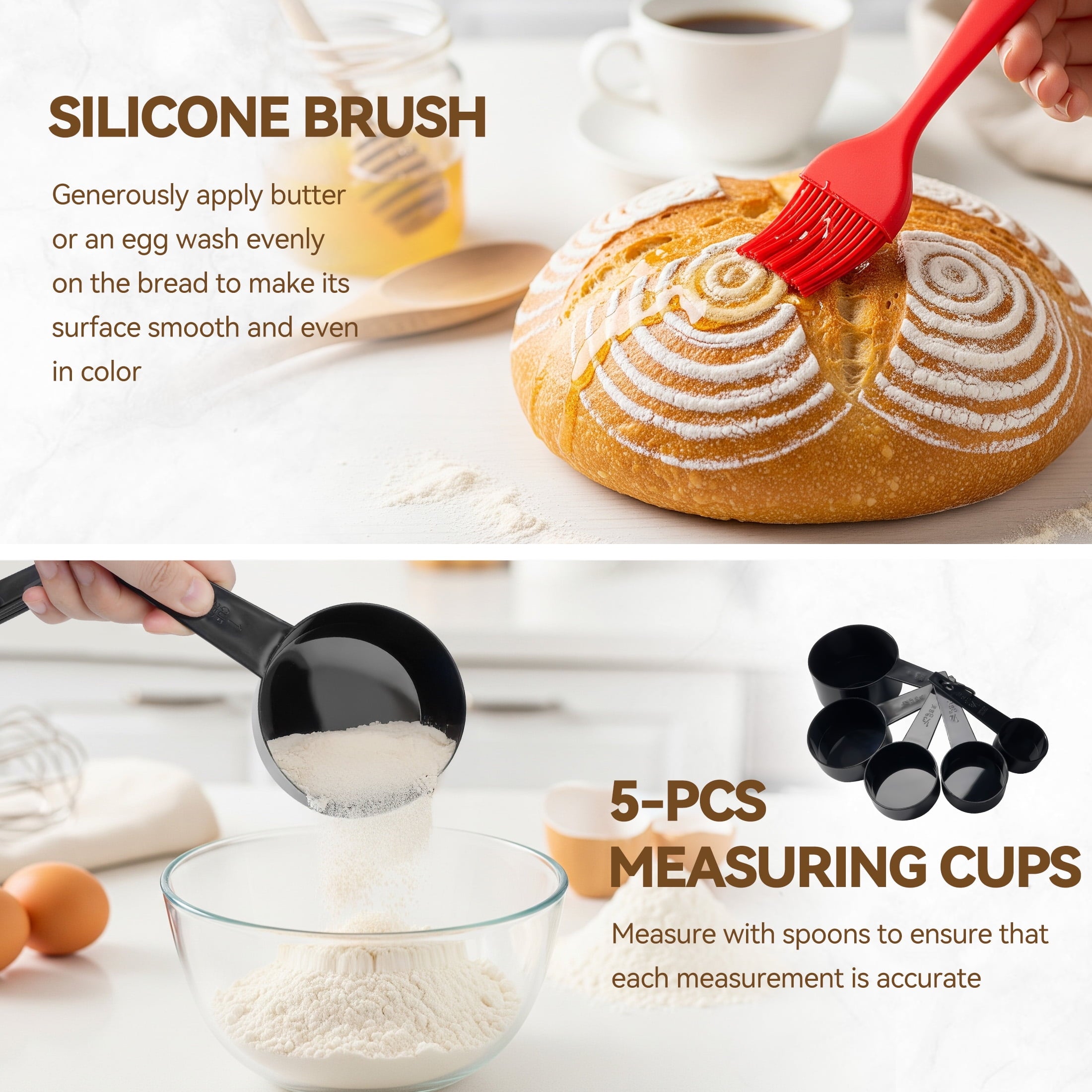 Kikcoin Bread Proofing Basket, 9 Inch Round Sourdough Proofing Basket