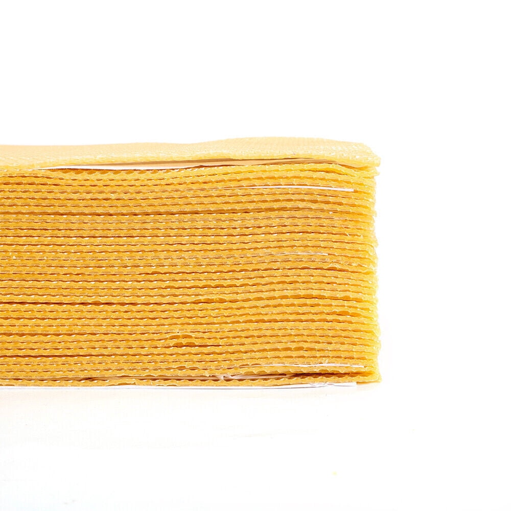 30Pcs Beeswax Foundation Sheets – Beekeeping Supplies 7.68×16.34 In