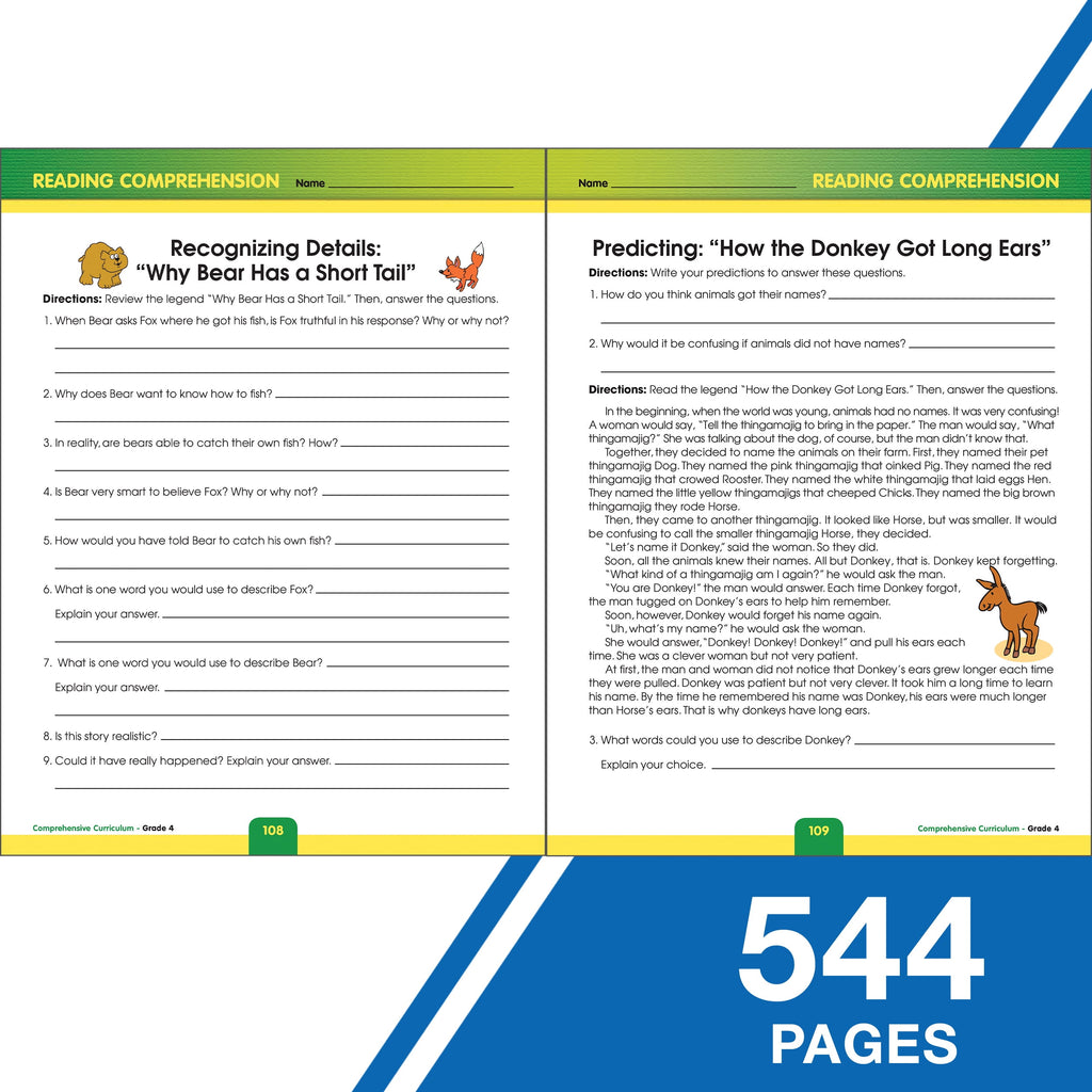 Carson Dellosa Comprehensive Curriculum of Basic Skills Workbook (544)
