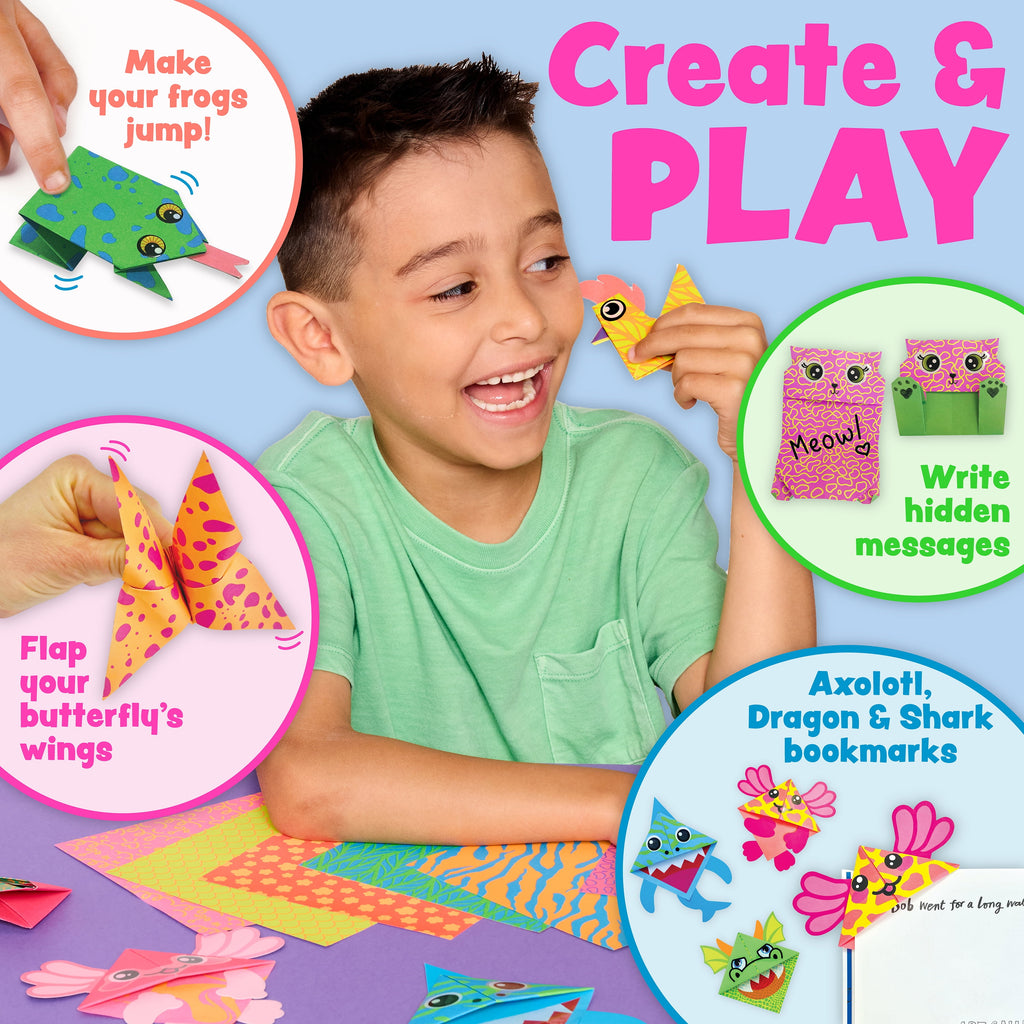 Creativity for Kids Origami Craft: DIY Origami Kit for Kids, 60 Bright