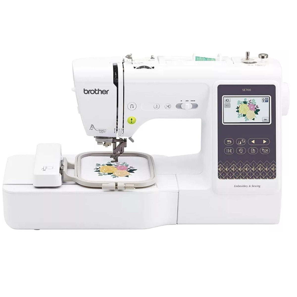 Brother SE700 Embroidery & Sewing Machine w/ 4" x 4" Hoop & 40+ Access