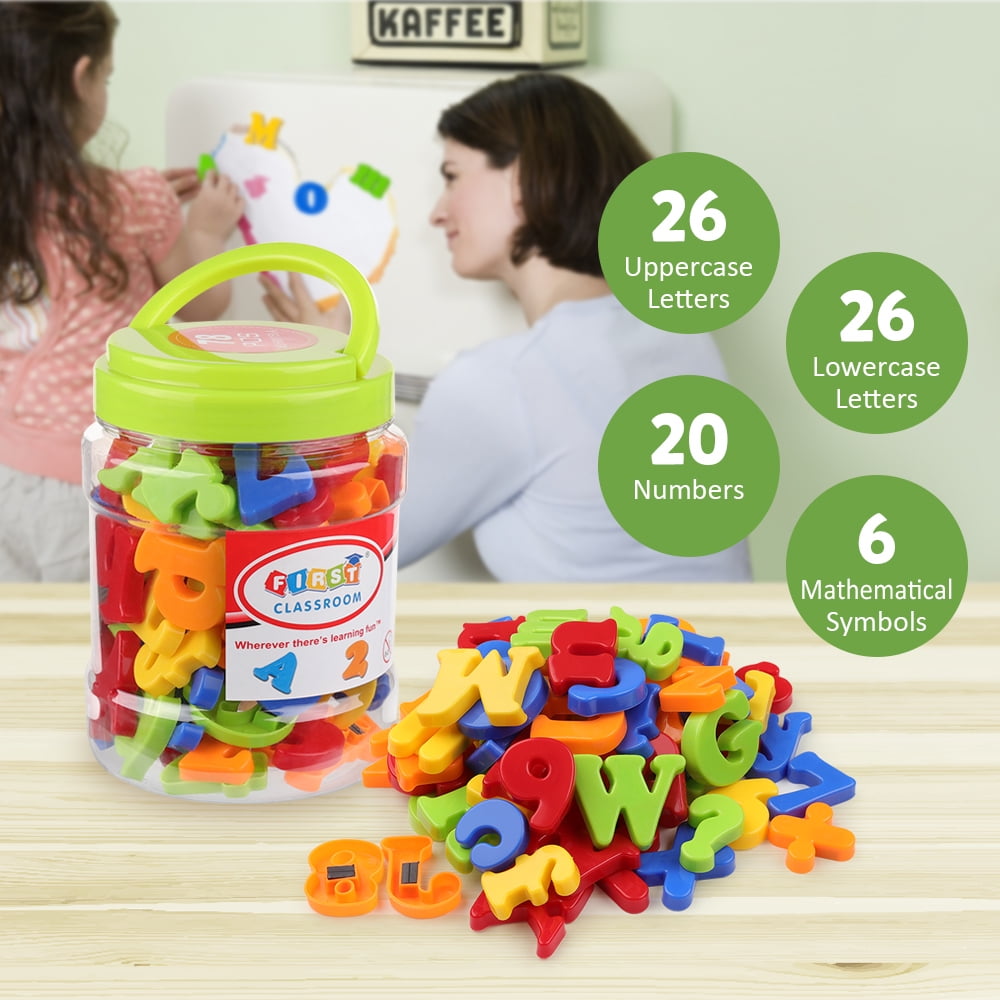 Coogam Magnetic Letters Numbers Alphabet Learning Toy Set of 78pcs for