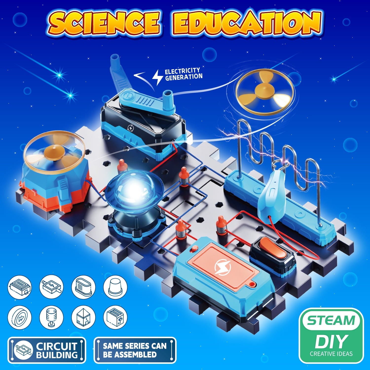 UUSUOO Science Kits for Kids Age 8-12,DIY Electronics Exploration Kit,