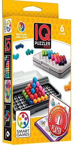 SmartGames IQ Puzzler Pro Compact Board Game Puzzle 120 3D Challenges