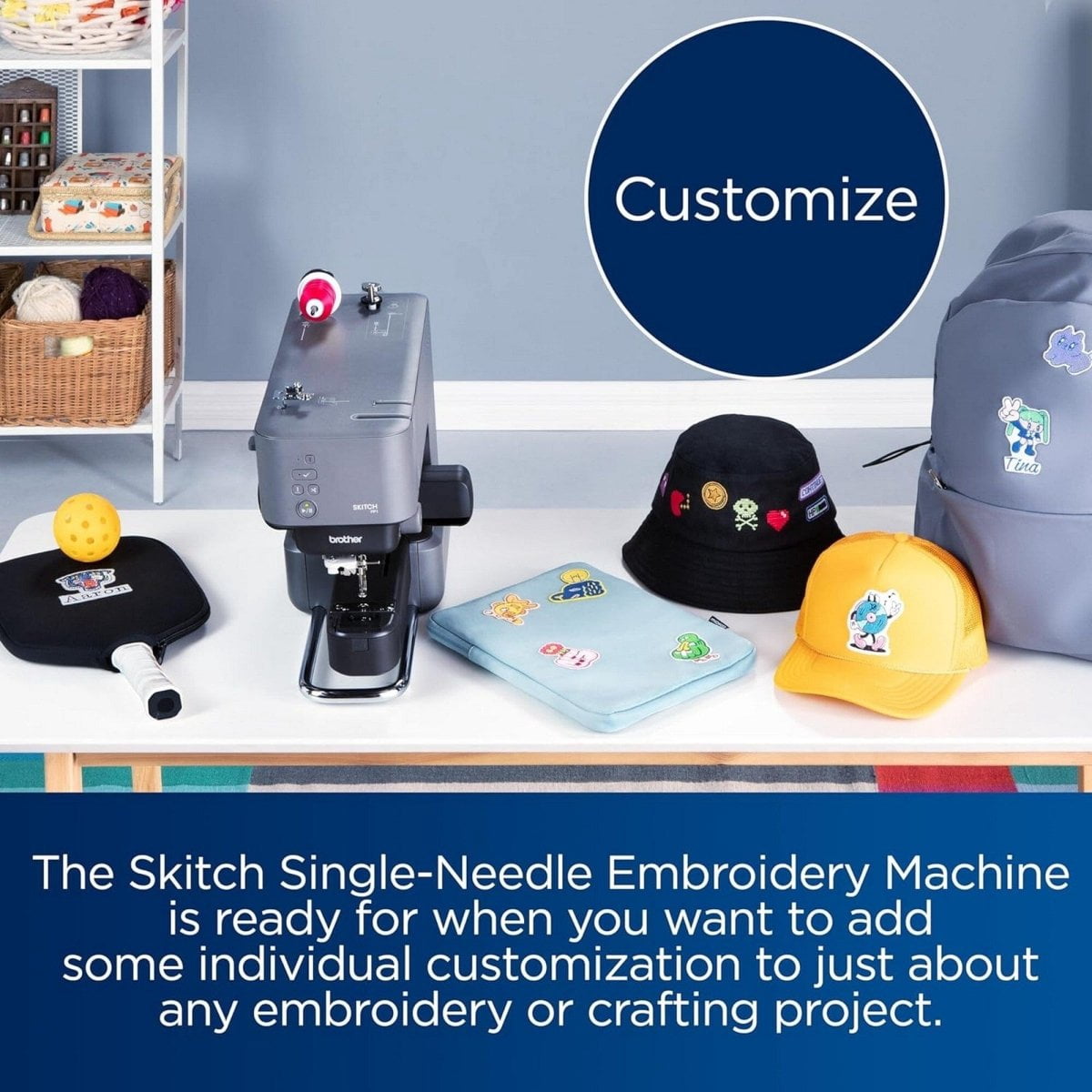 Brother Skitch PP1 4" x 4" Embroidery Machine with Artspira Studio