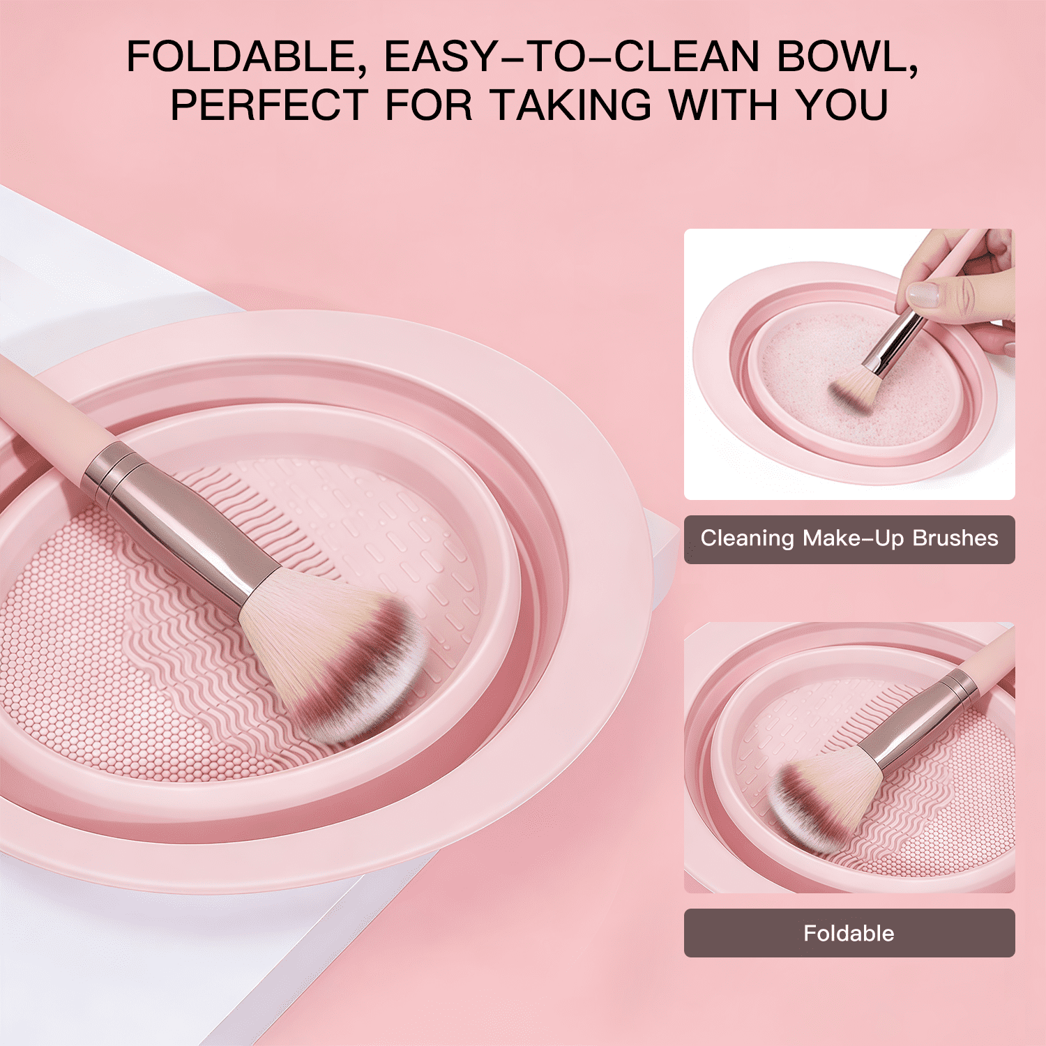 42Pcs Professional Makeup Brush Set, All-in-One Makeup Kit with Sponge