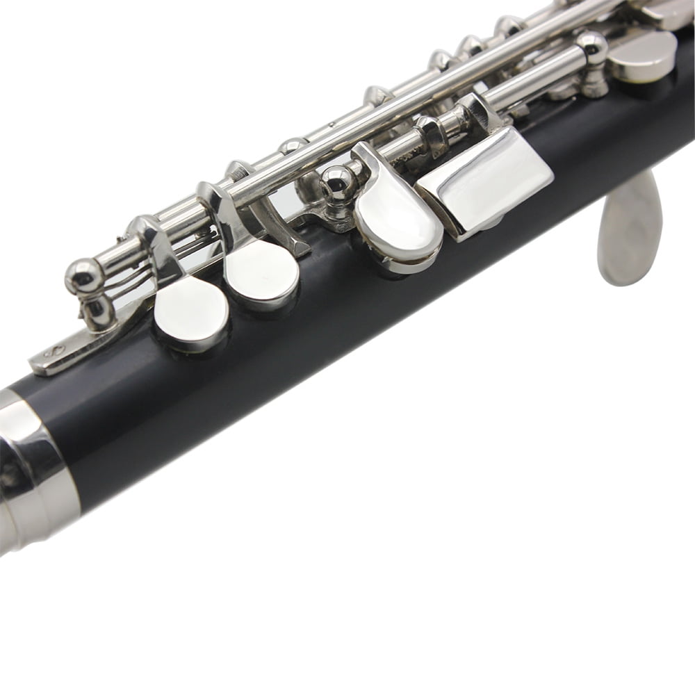 Dcenta Key of C Piccolo Flute with Polish Cloth Cleaning Stick Screwdr