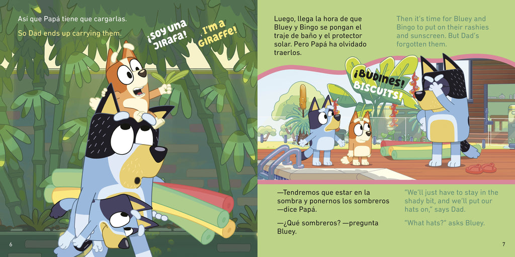 Bluey: the Pool/la Piscina (Bilingual English-Spanish Edition) (Biling