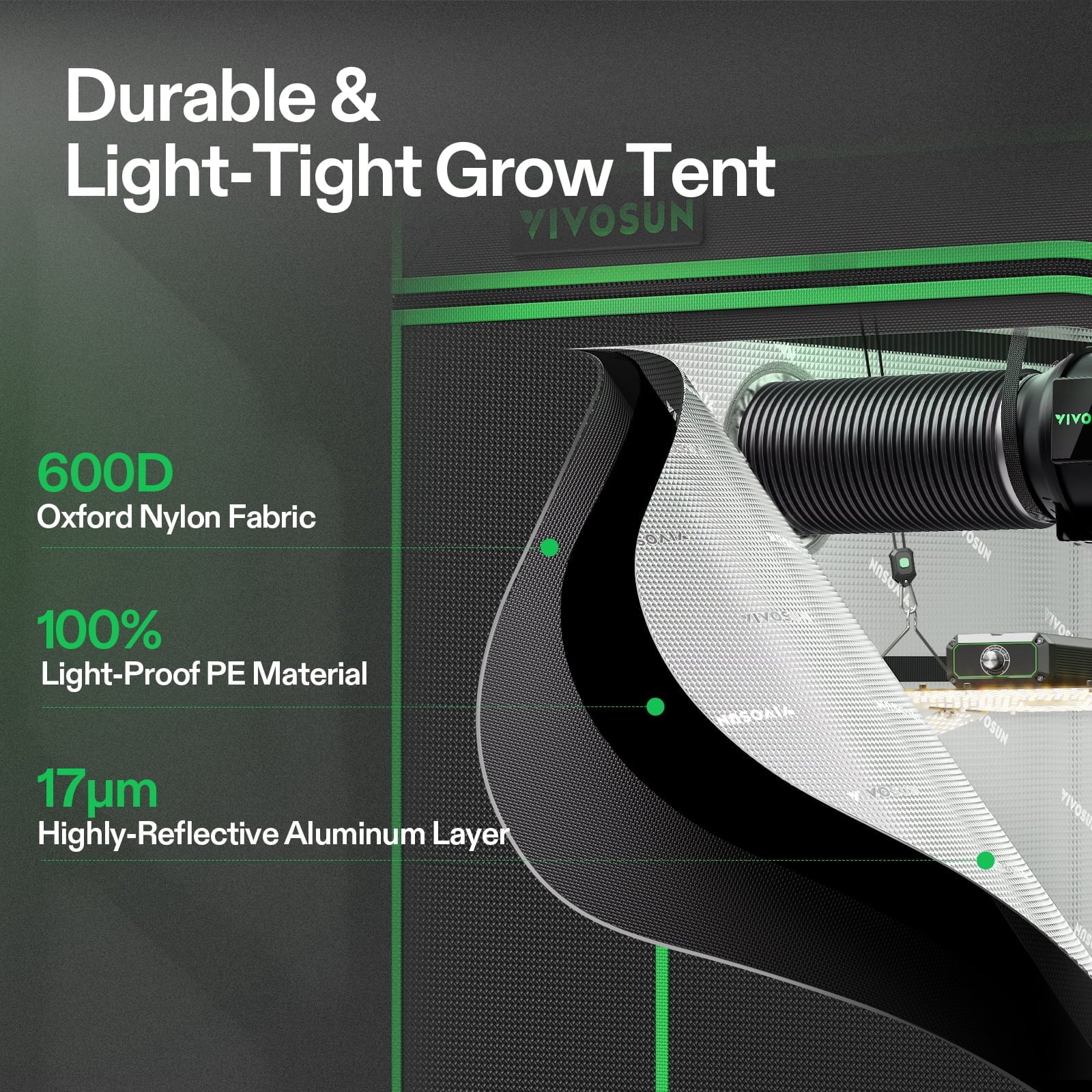 VIVOSUN GIY Smart Grow Tent System 2x2, WiFi-Integrated Grow Tent Kit,