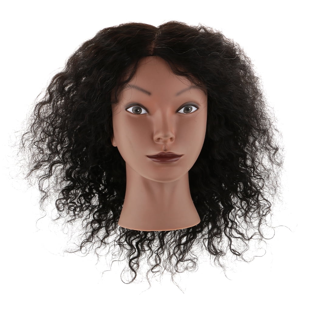 EHJRE African American Afro 100% REAL HUMAN HAIR Cosmetology Hairdress